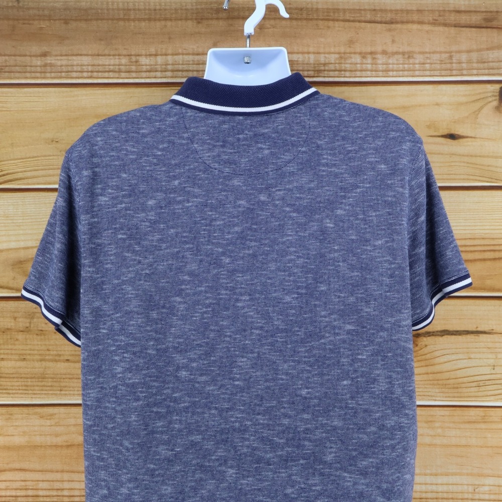 Goodfellow & Co. Polo Golf Shirt Mens Sz XXL Blue Heathered Cotton Standard Fit - Picture 4 of 8